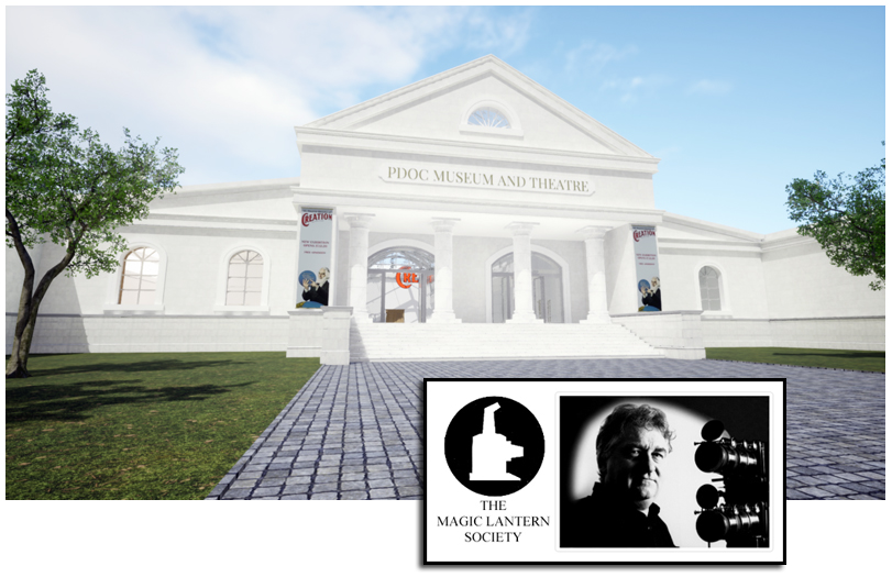 pdocmuseum photo with mls award 2 The Photo-Drama of Creation and the Magic Lantern Society Award